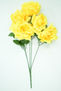 Yellow Satin May Rose Bush x5  (Lot of 1) SALE ITEM